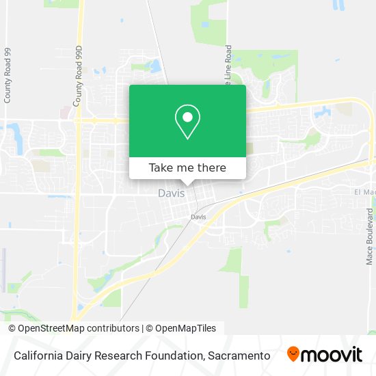 California Dairy Research Foundation map