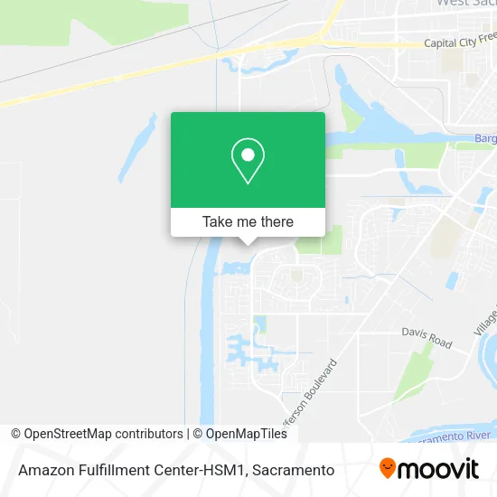 Amazon Fulfillment Center-HSM1 map