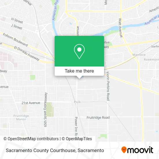 Mapa de Sacramento County Courthouse