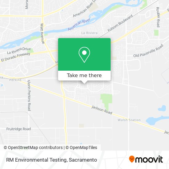 RM Environmental Testing map