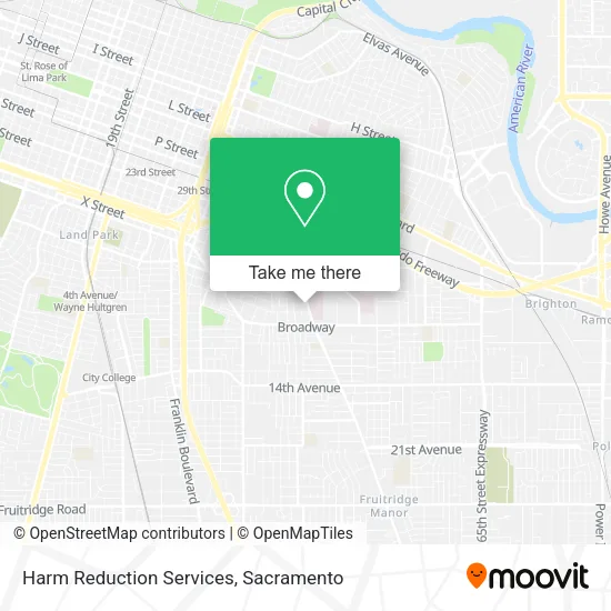 Mapa de Harm Reduction Services