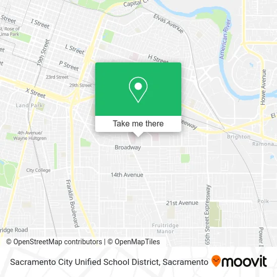 Sacramento City Unified School District map
