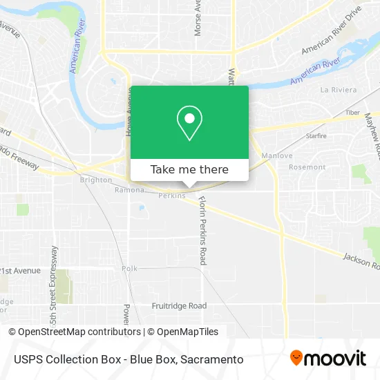 USPS Collection Box - Blue Box map