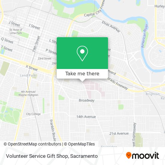 Volunteer Service Gift Shop map