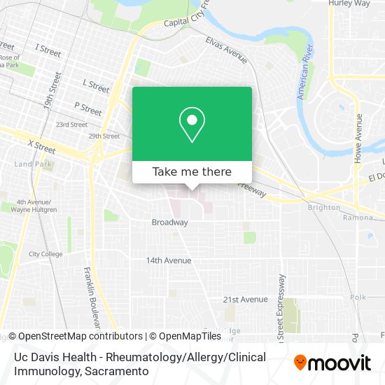 Uc Davis Health - Rheumatology / Allergy / Clinical Immunology map