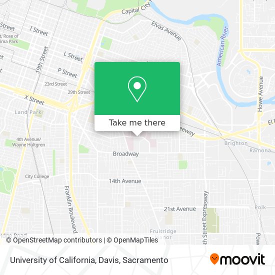 University of California, Davis map