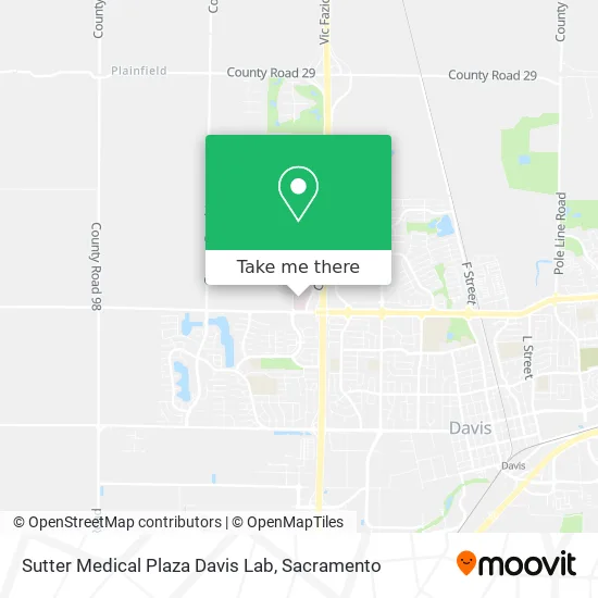Sutter Medical Plaza Davis Lab map