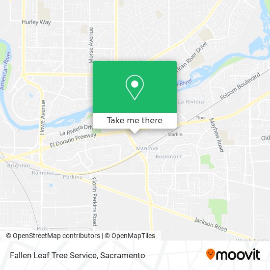 Fallen Leaf Tree Service map