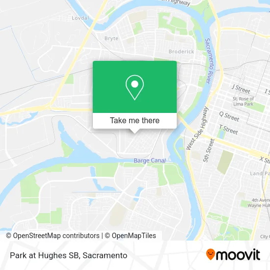 Park at Hughes SB map