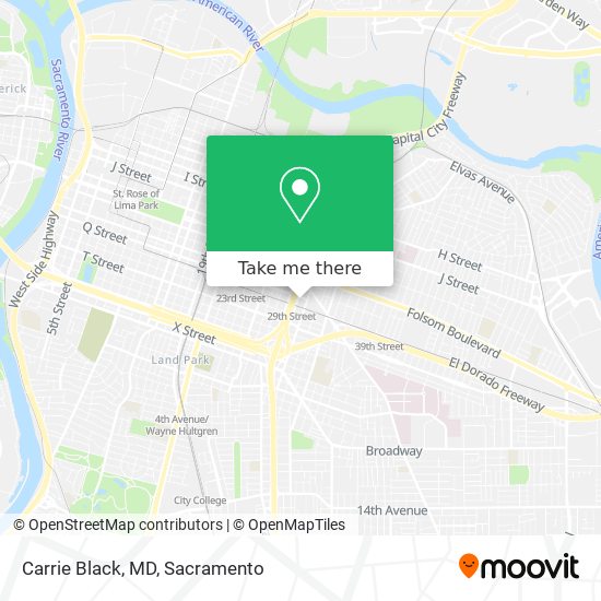 Mapa de Carrie Black, MD