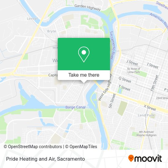 Pride Heating and Air map