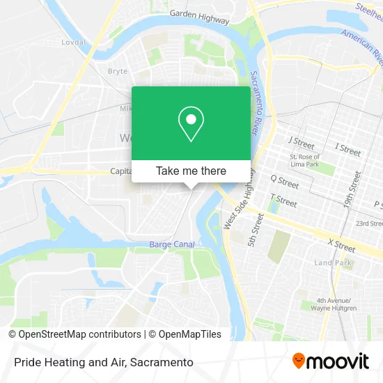 Mapa de Pride Heating and Air