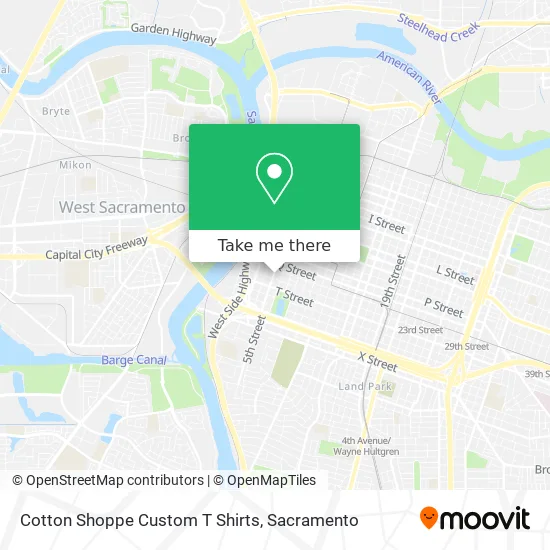 Cotton Shoppe Custom T Shirts map