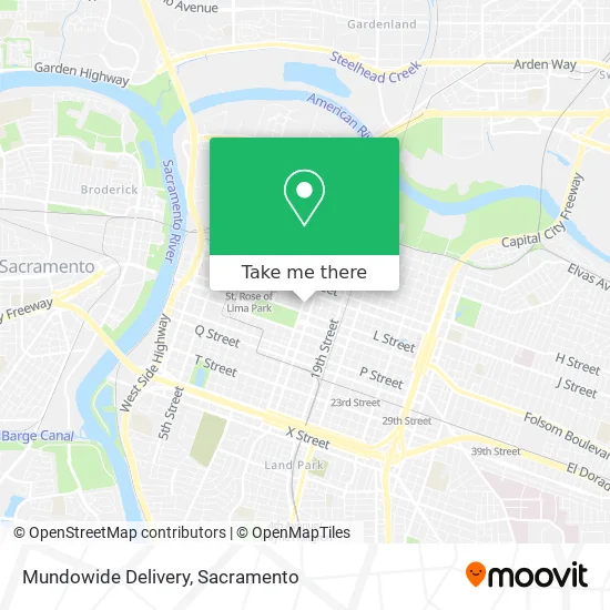 Mundowide Delivery map