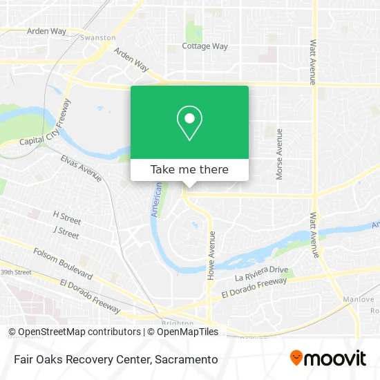Fair Oaks Recovery Center map
