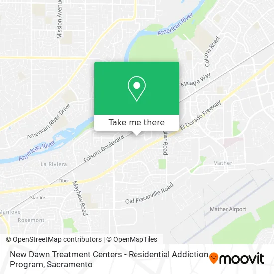 New Dawn Treatment Centers - Residential Addiction Program map