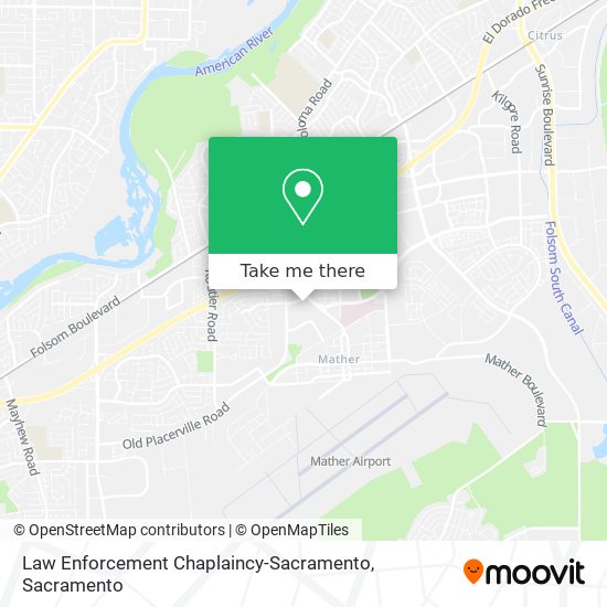 Mapa de Law Enforcement Chaplaincy-Sacramento