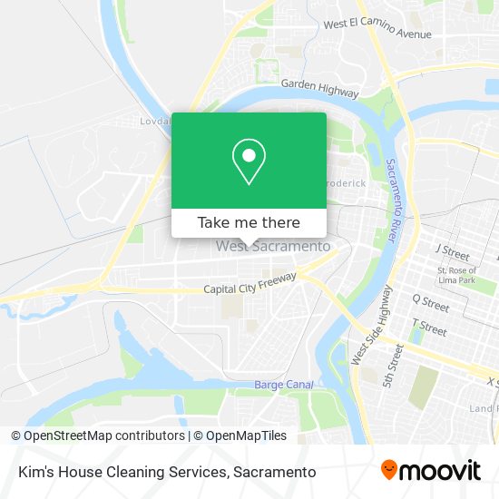 Kim's House Cleaning Services map