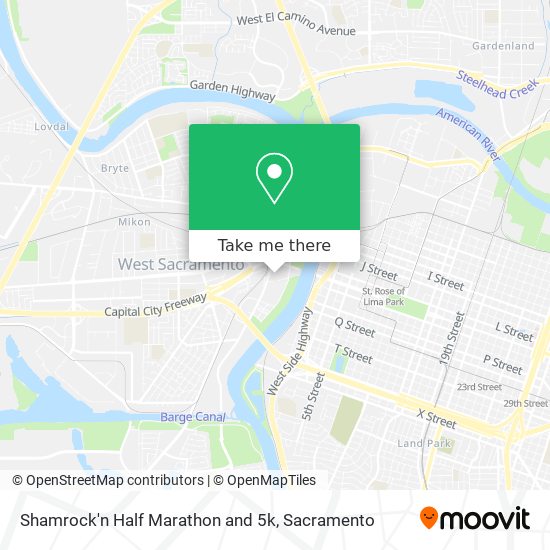 Shamrock'n Half Marathon and 5k map