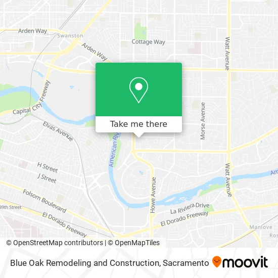 Blue Oak Remodeling and Construction map