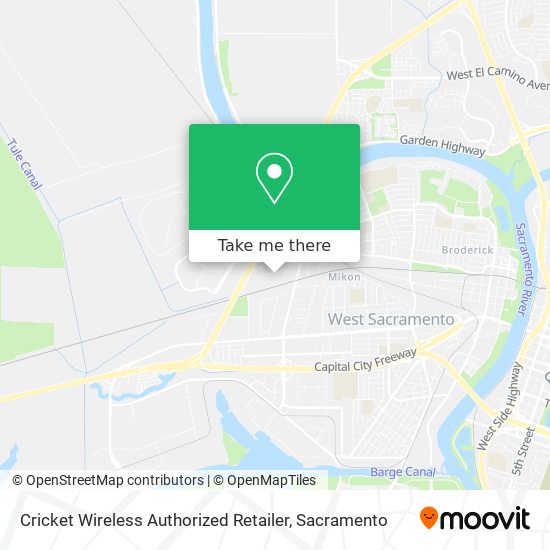 Mapa de Cricket Wireless Authorized Retailer