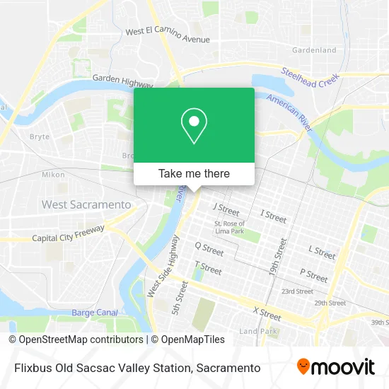 Mapa de Flixbus Old Sacsac Valley Station