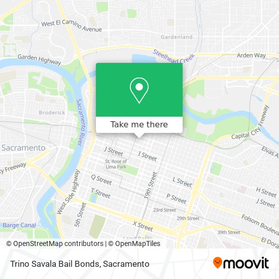 Trino Savala Bail Bonds map