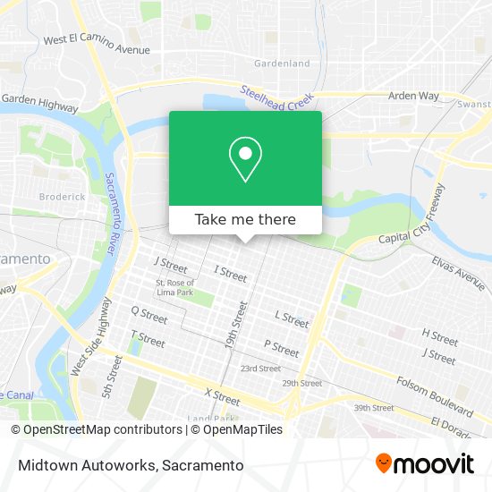 Midtown Autoworks map