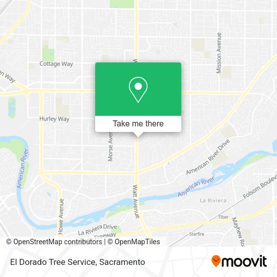 El Dorado Tree Service map