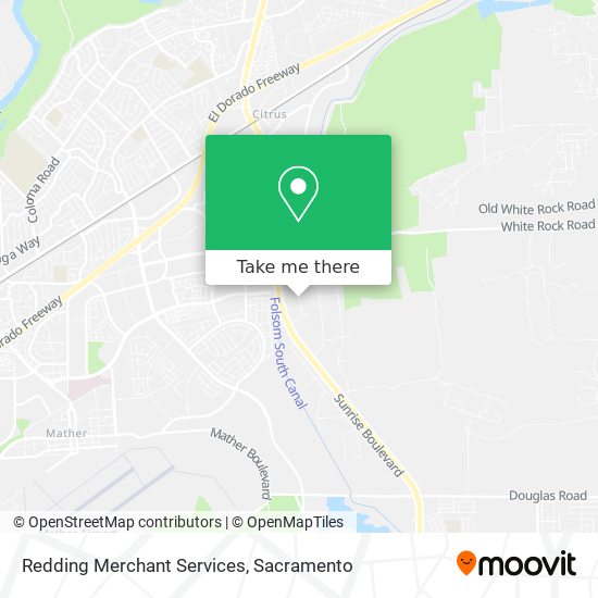 Mapa de Redding Merchant Services