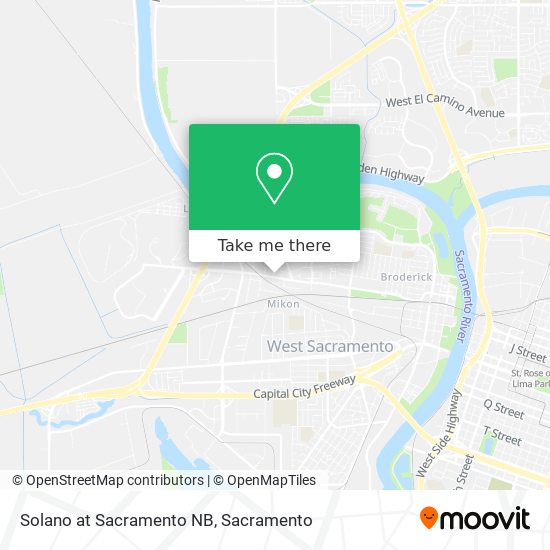 Solano at Sacramento NB map