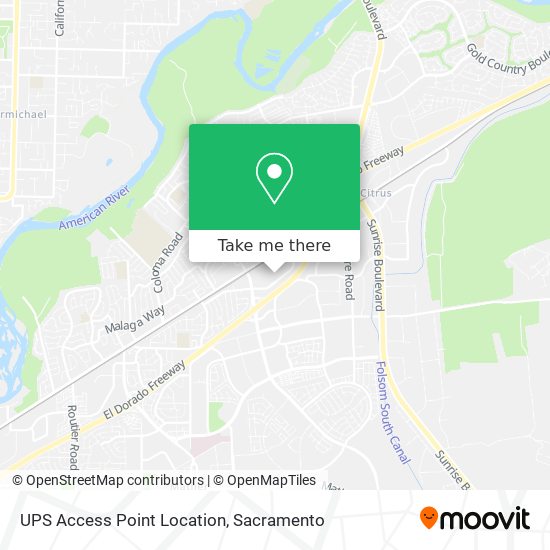 Mapa de UPS Access Point Location