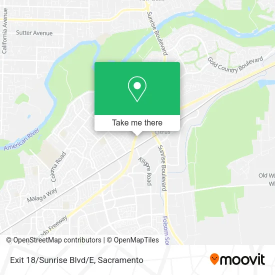 Mapa de Exit 18/Sunrise Blvd/E
