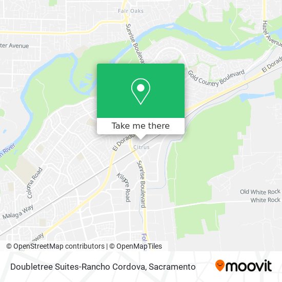 Doubletree Suites-Rancho Cordova map