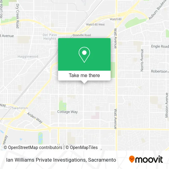 Ian Williams Private Investigations map