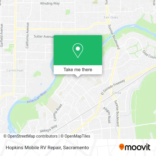 Mapa de Hopkins Mobile RV Repair