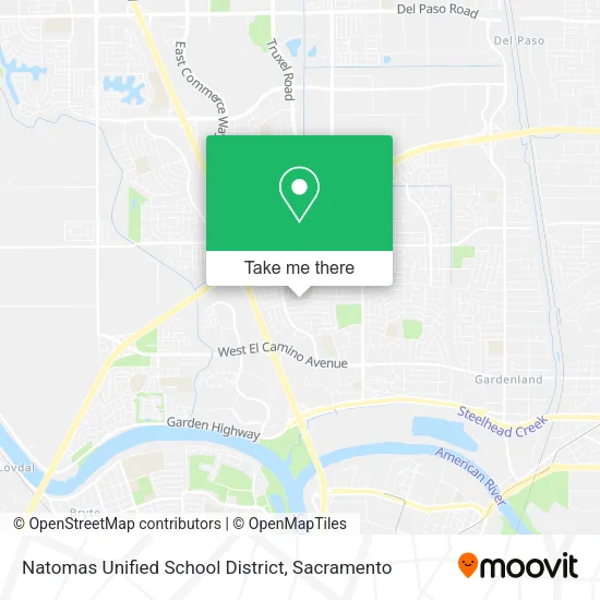 Mapa de Natomas Unified School District