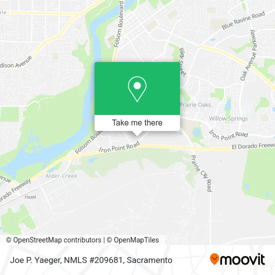 Mapa de Joe P. Yaeger, NMLS #209681