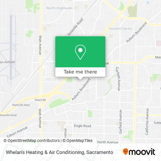 Whelan's Heating & Air Conditioning map