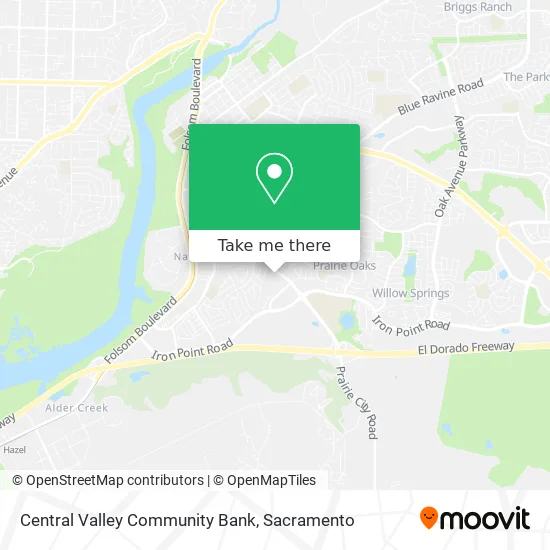 Central Valley Community Bank map