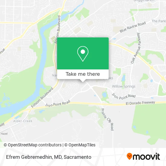 Efrem Gebremedhin, MD map