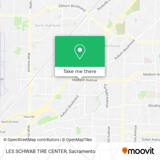 Mapa de LES SCHWAB TIRE CENTER