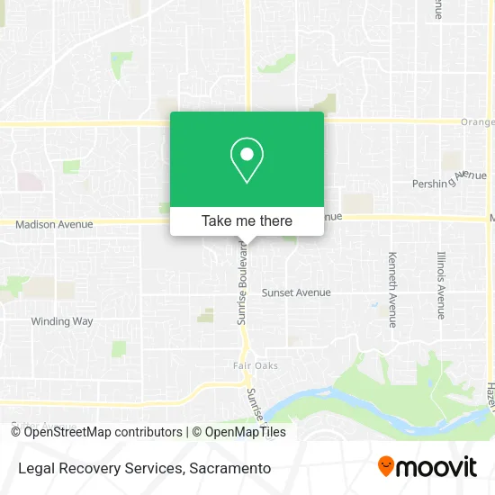 Legal Recovery Services map