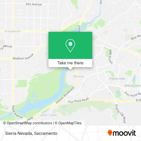 Sierra Nevada map