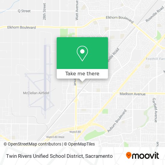 Mapa de Twin Rivers Unified School District