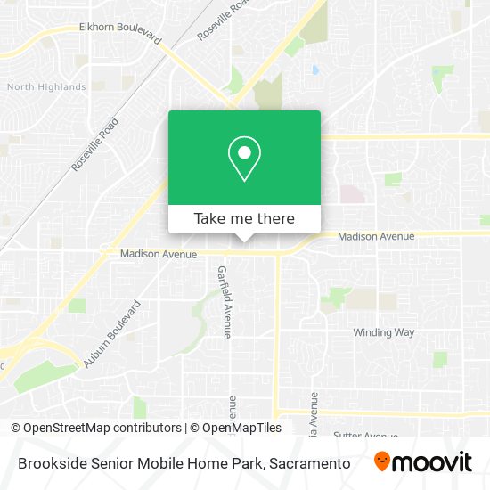 Brookside Senior Mobile Home Park map