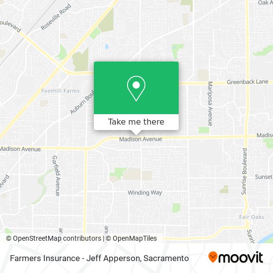 Farmers Insurance - Jeff Apperson map