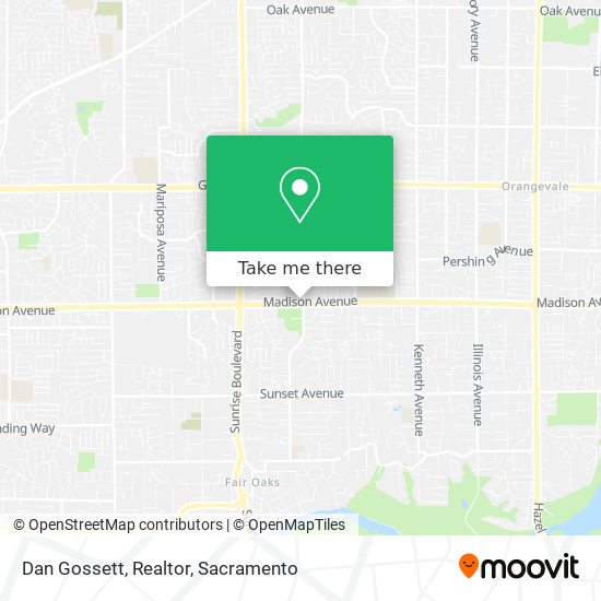 Dan Gossett, Realtor map