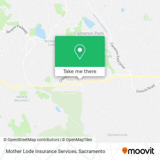 Mother Lode Insurance Services map