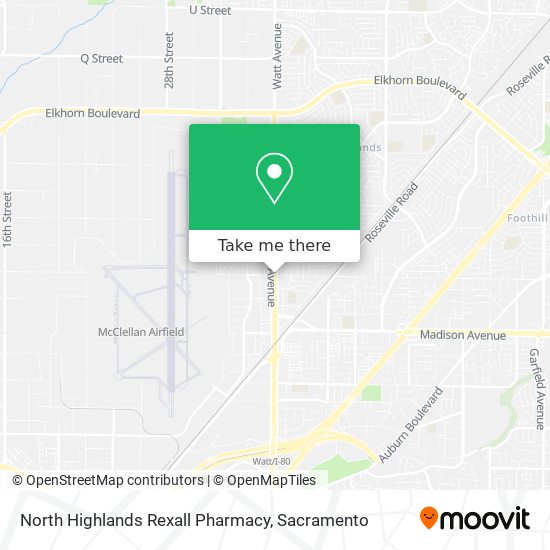 Mapa de North Highlands Rexall Pharmacy